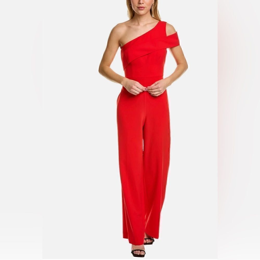 BCBGMAXAZRIA One-Shoulder Jumpsuit 